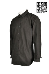 R172 solid office mens shirts